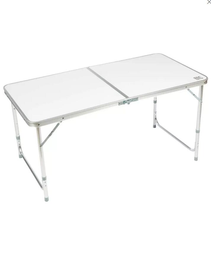 Table pliante - pliable, pieds réglables - bazus - silver 1/3