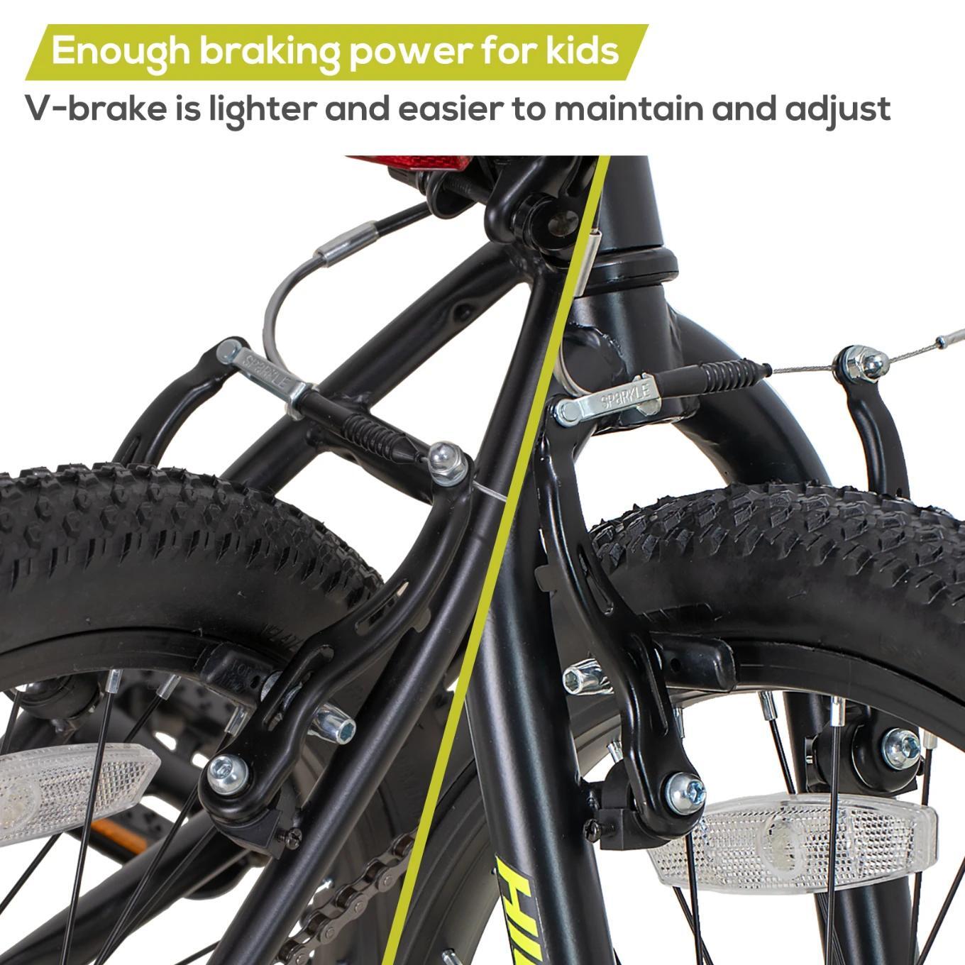 Jungen&Mädchen Rad Kinder-MTB 20 Zoll, Einfachgang V-Bremse, 5-10 Jahre Climber 5/6