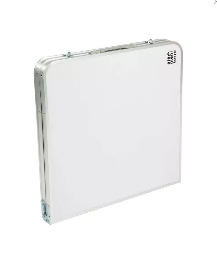 Table pliante - pliable, pieds réglables - bazus - silver 2/3