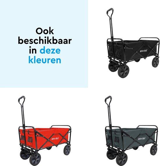 BRASQ Bolderkar Opvouwbaar - 100 Liter - 80 KG Draagkracht - Blauw 4/10