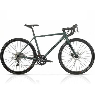 28" heren gravelbike whisper elite md fiets 2 x 9 versnellingen shimano sora