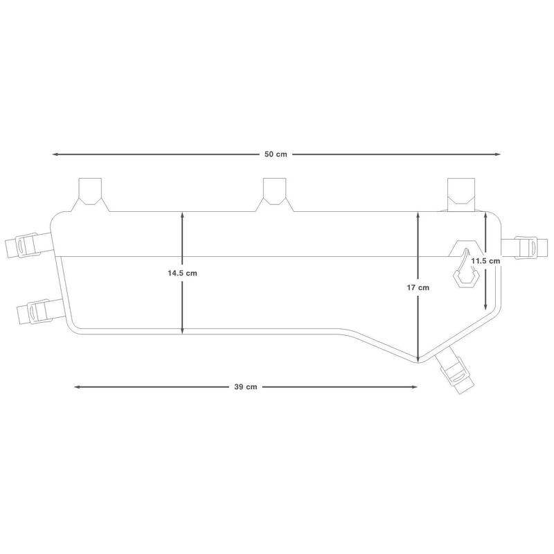 Geanta cadru bicicleta Expedition Frame Pack 6.5 litri (pentru cadru inalt) - g…