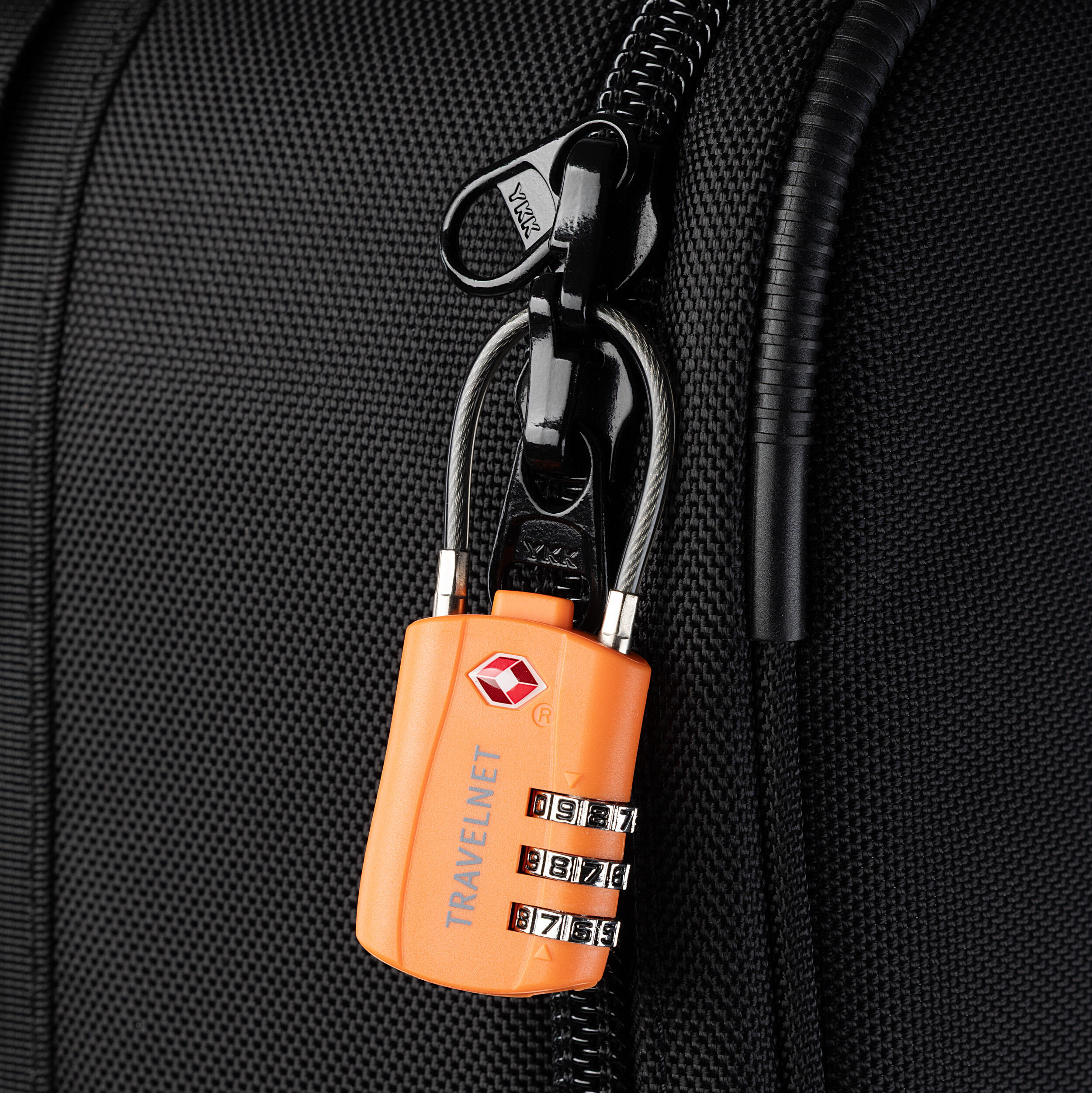 Travelnet Lucchetto da viaggio TSA con combinazione Set da 2 2/7
