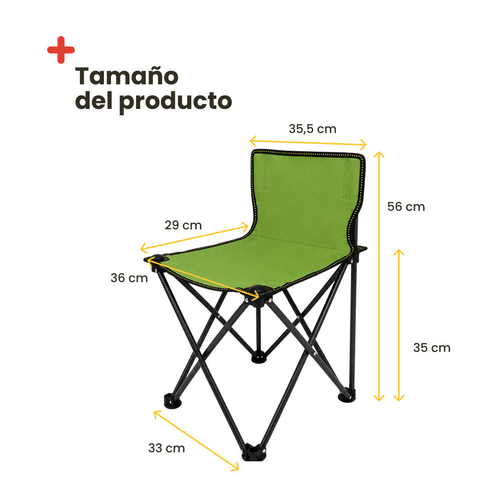 Set tavolo da campeggio e 4 sedie pieghevoli 2/7