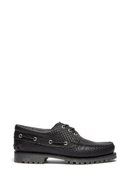 scarpe boat - da uomo - Authentic 3‑Eye Lug - pelle - nero