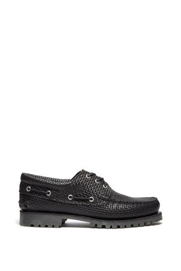 scarpe boat - da uomo - Authentic 3‑Eye Lug - pelle - nero