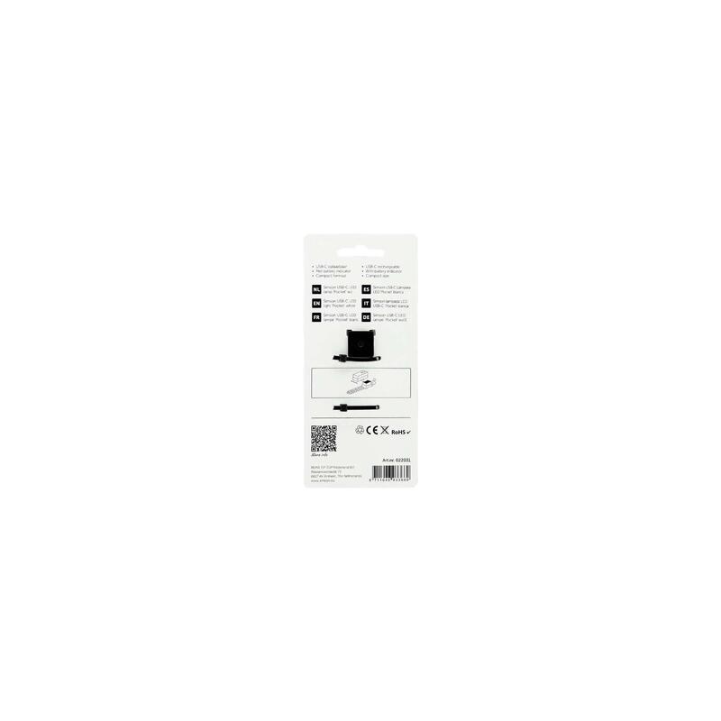 Lampă LED de buzunar Simson RC0606A, USB-C, alb