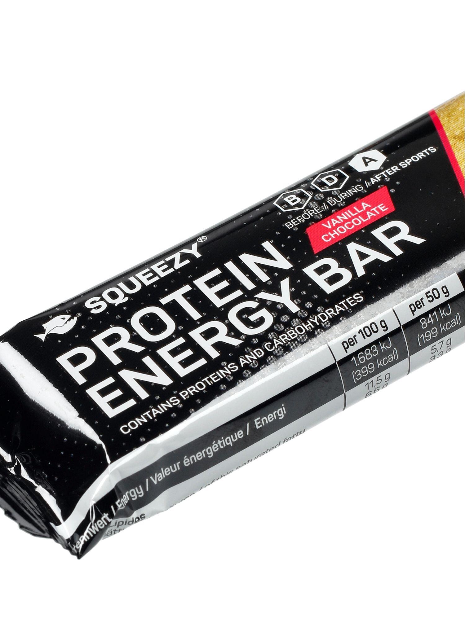 Baton energetyczny Squeezy Protein Energy Bar 50 g - vanilla/chocolate 2/2