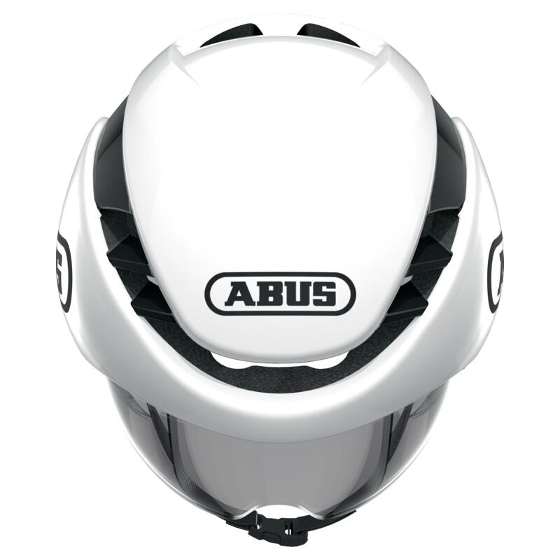 Casca ciclism sosea triatlon Gamechanger tri helmet - alb lucios negru