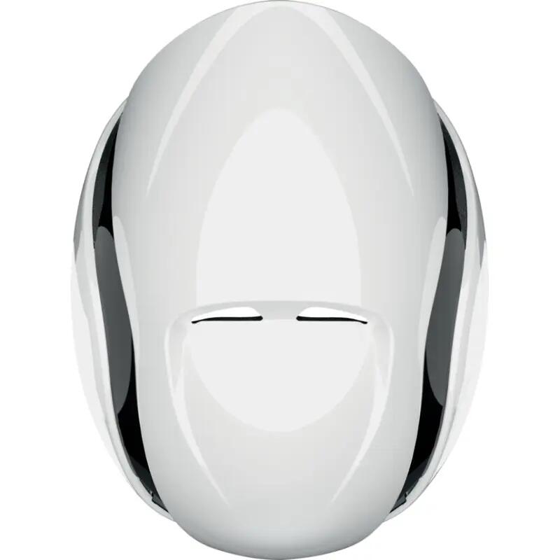 Casca ciclism sosea triatlon Gamechanger tri helmet - alb lucios negru 4/4