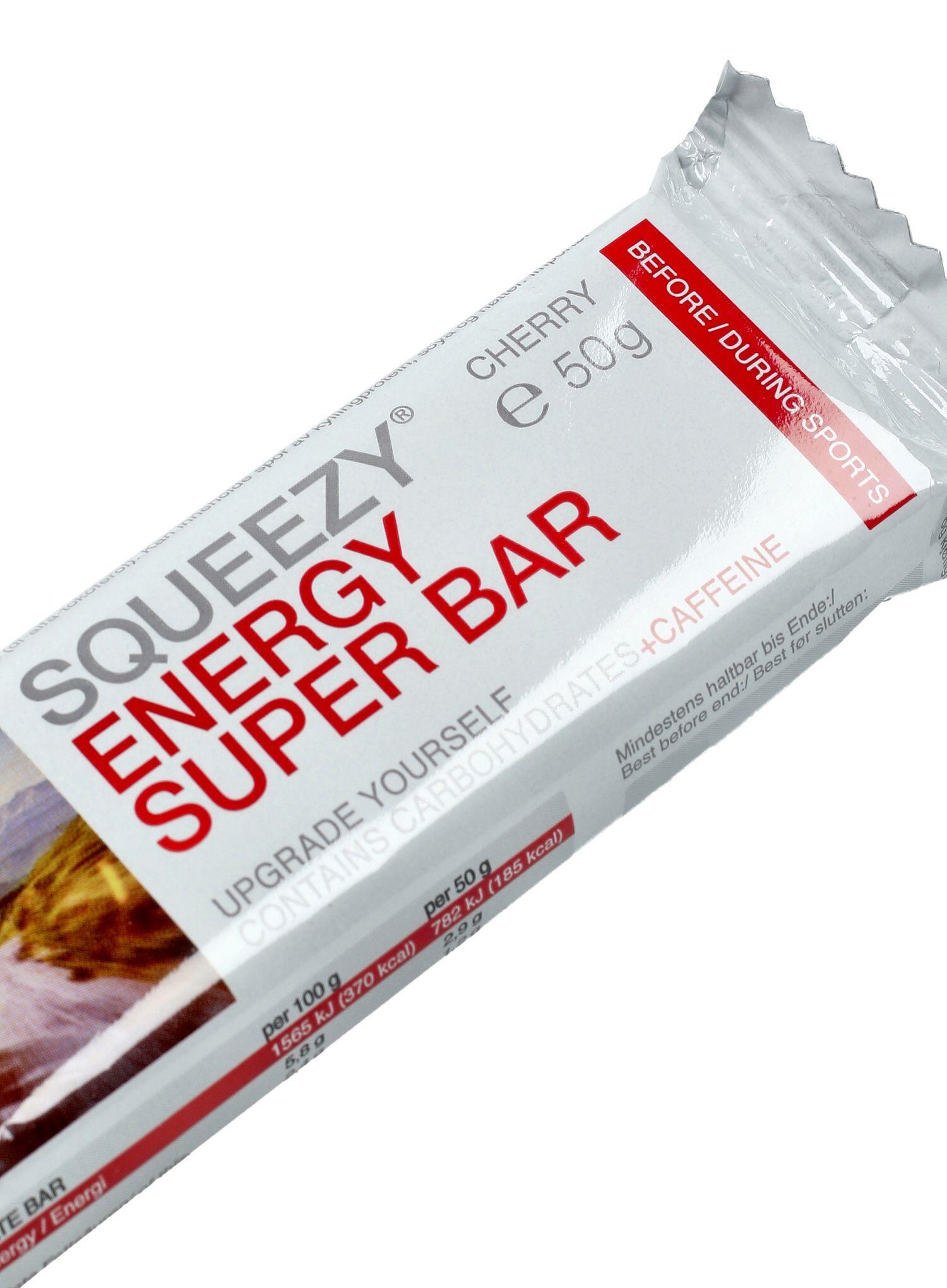 Baton energetyczny Squeezy Super Energy Bar 50 g - cherry/caffeine 2/2