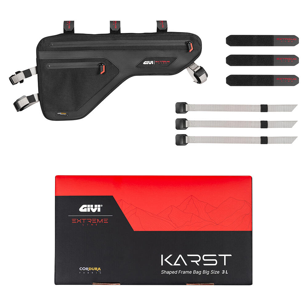 KARST 3L shaped frame bag for Gravel and Mountain Bike 3/11
