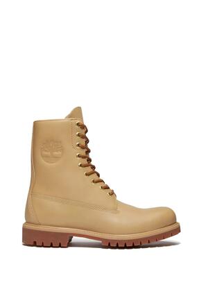 Botte homme imperméable - cuir - 8-Inch - beige