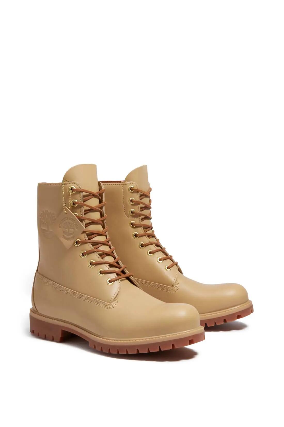 Botte homme imperméable - cuir - 8-Inch - beige 2/5
