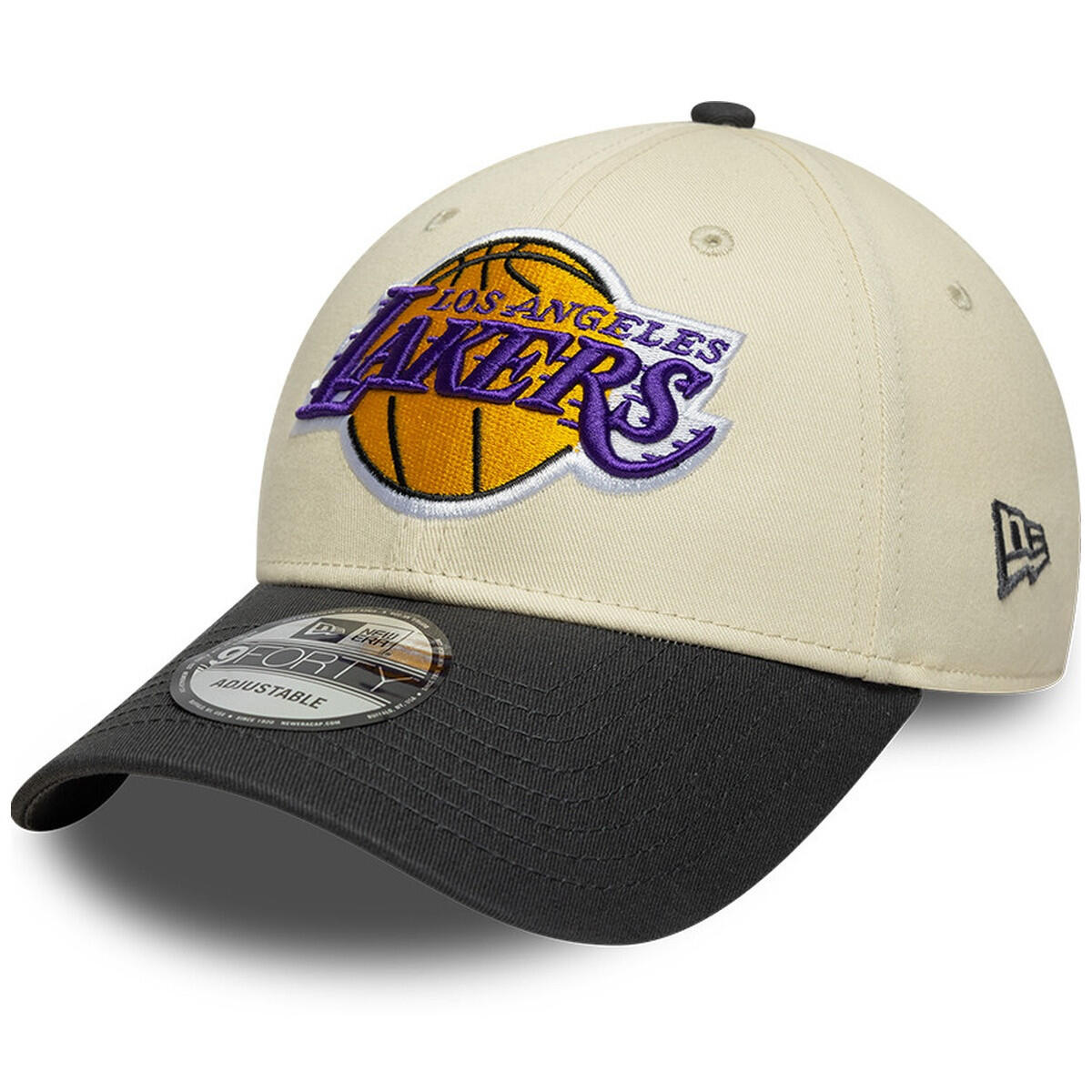 New Era 9FORTY Cap Los Angeles Lakers Colourblock black/beige 1/5