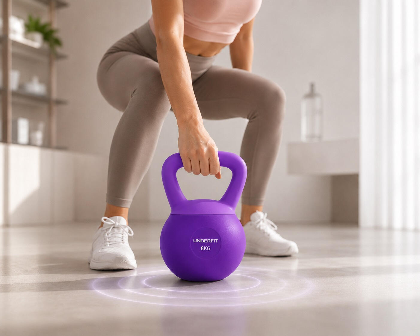 Kettlebells Soft UNDERFIT 8 kg - Dark Violet 9/15