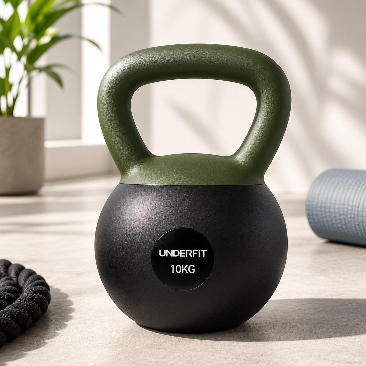 Kettlebells Soft UNDERFIT 10 kg - Tactical Green 9/15
