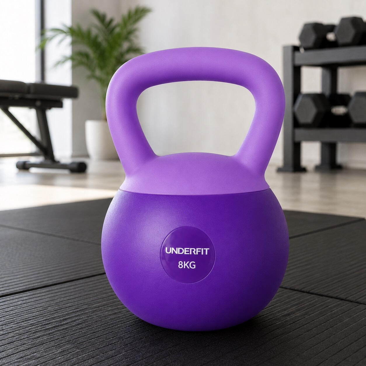 Kettlebells Soft UNDERFIT 8 kg - Dark Violet 6/15