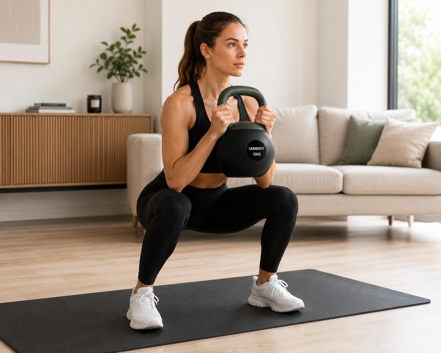 Kettlebells Soft UNDERFIT 10 kg - Tactical Green 5/15
