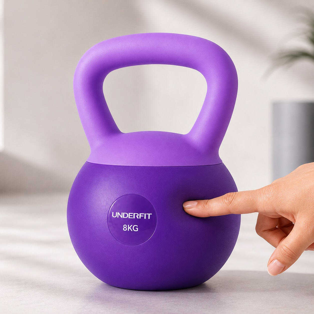 Kettlebells Soft UNDERFIT 8 kg - Dark Violet 12/15