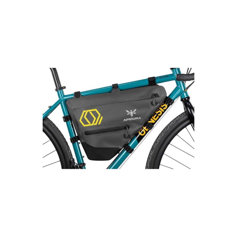 Geanta cadru bicicleta Expedition Full Frame Pack 14 litri - gri negru galben