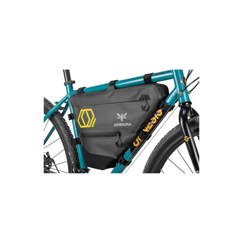 Geanta cadru bicicleta Expedition Full Frame Pack 14 litri - gri negru galben