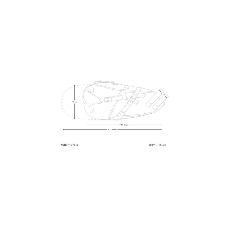 Geanta bicicleta cu prindere sub sa, Backcountry Saddle Pack 10 litri - gri neg…