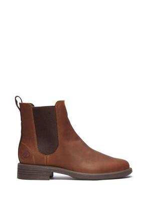 laars voor vrouwen, slip-on leer, Verona Square, bruin