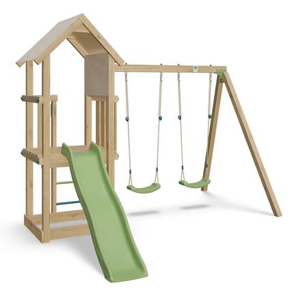Aire de jeux en bois EASY XPERIENCE 2TRIGANO - 6 enfants