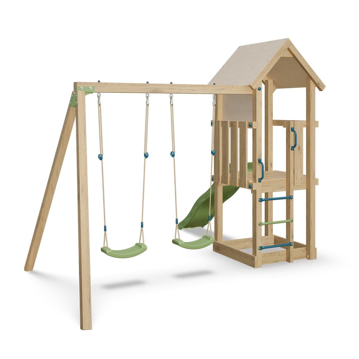 Aire de jeux en bois EASY XPERIENCE 2TRIGANO - 6 enfants 3/4