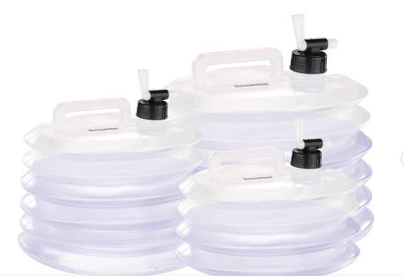Bidon pliable avec robinet - Camping - Unisexe - Léger, 5 L - Transparent 3/3