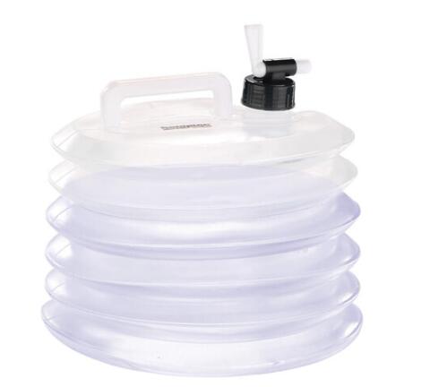 Bidon pliable avec robinet - Camping - Unisexe - Léger, 5 L - Transparent 2/3