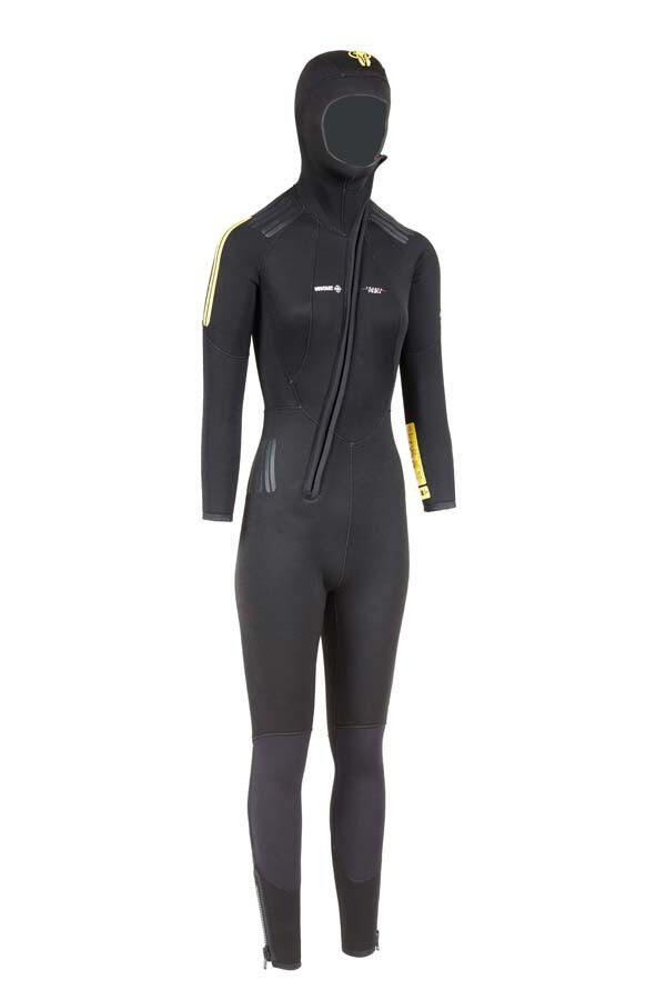 1Dive costum de scufundare damă dintr-o piesă cu glugă 7 mm