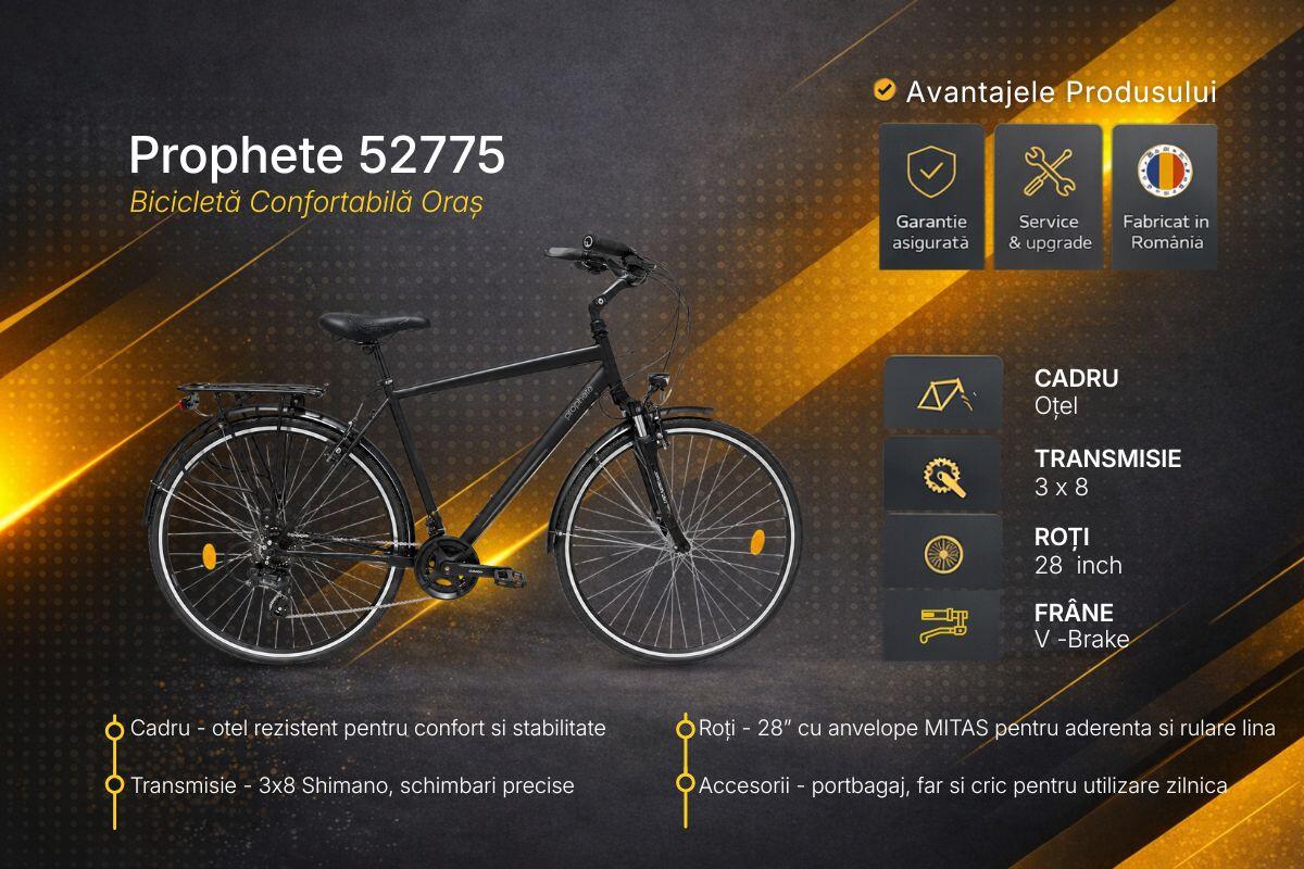 Gereviseerde Prophete 52775 trekkingfiets - 28 inch, L, zwart 5/6