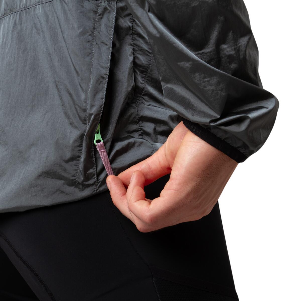 Herren - Gravel - Windjacke - leicht, Reißverschluss - grau 5/5