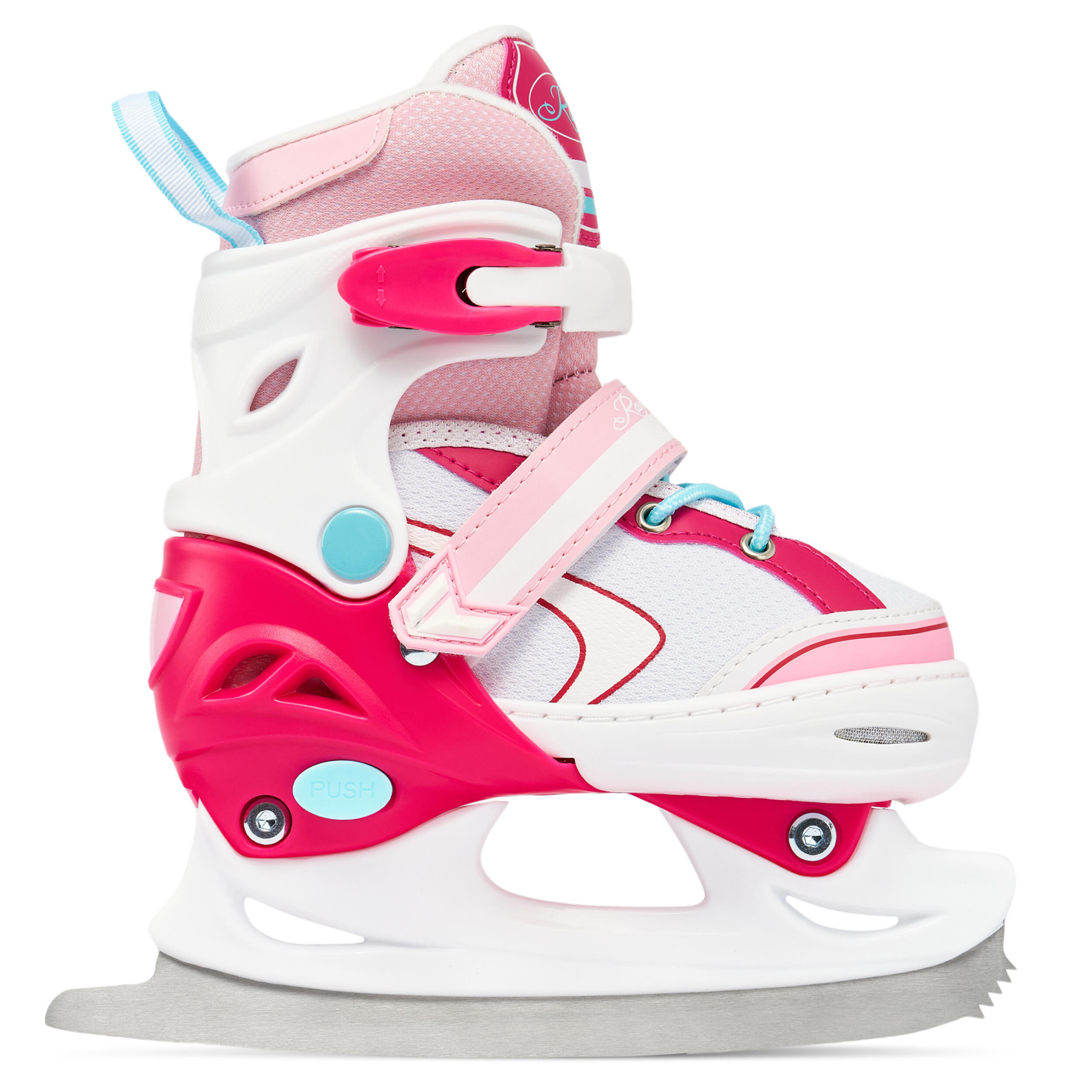Patines Ajustable 4en1 Luminoso Rueda Lia Blanco/Rosa 6/9