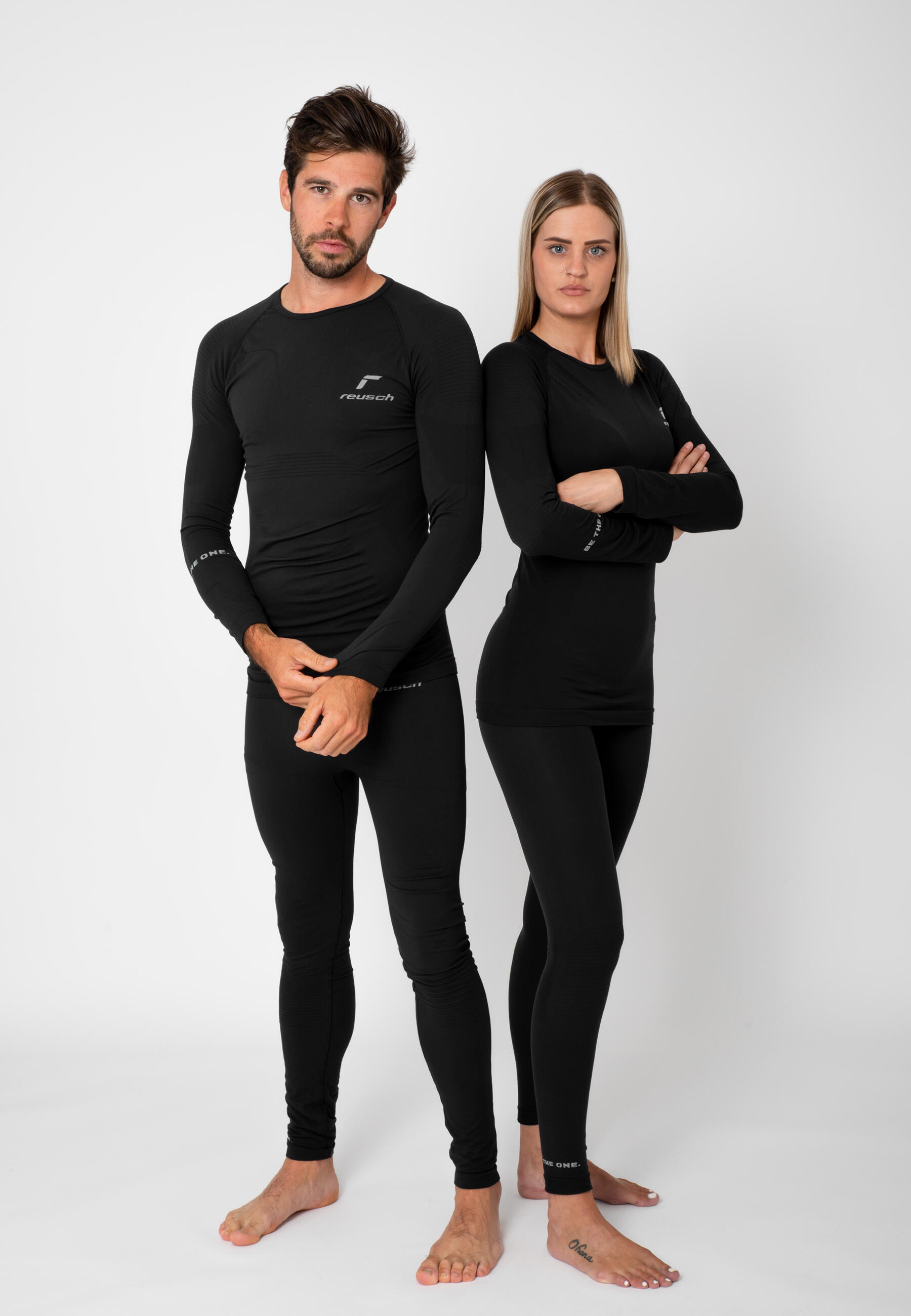 Reusch Completo Calzamaglia e Maglia termica nero 6/14
