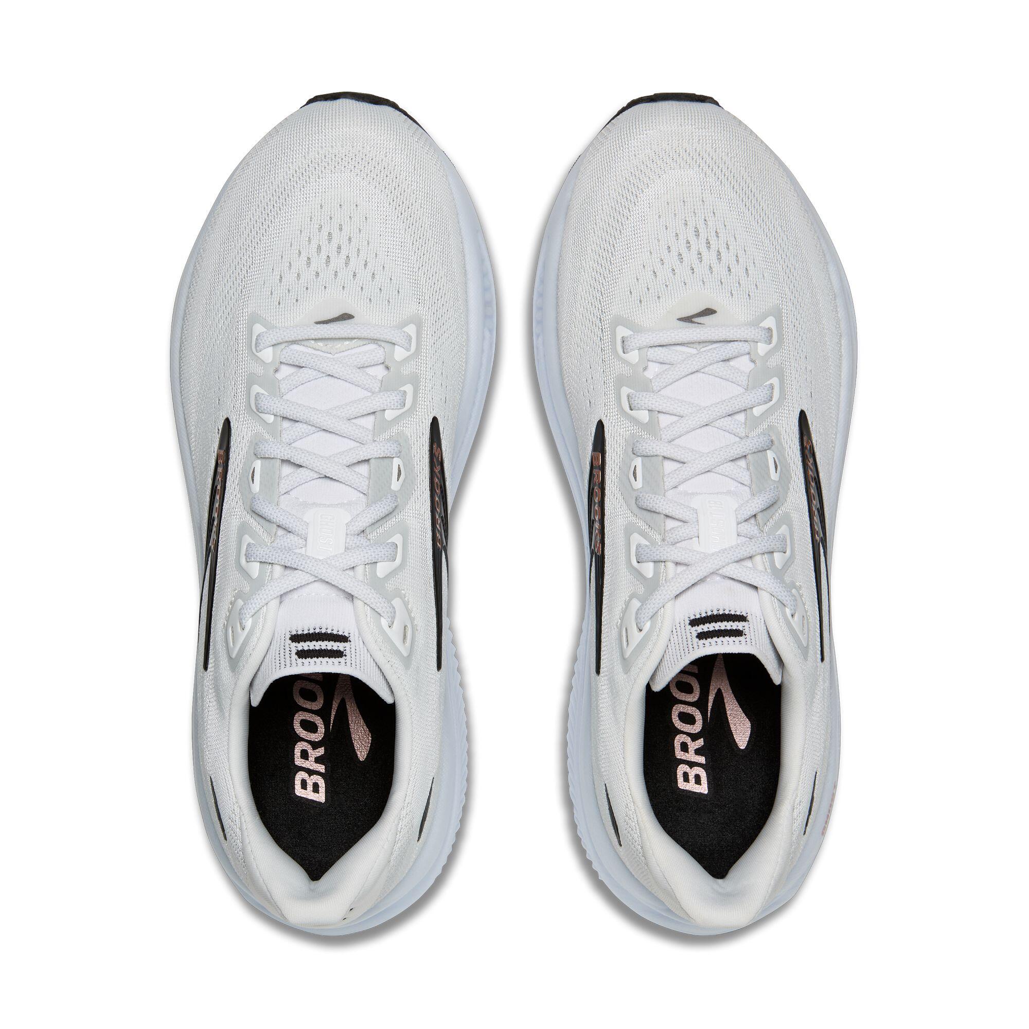 Scarpe running Donna Ghost 18 bianco grigio pesca 4/5