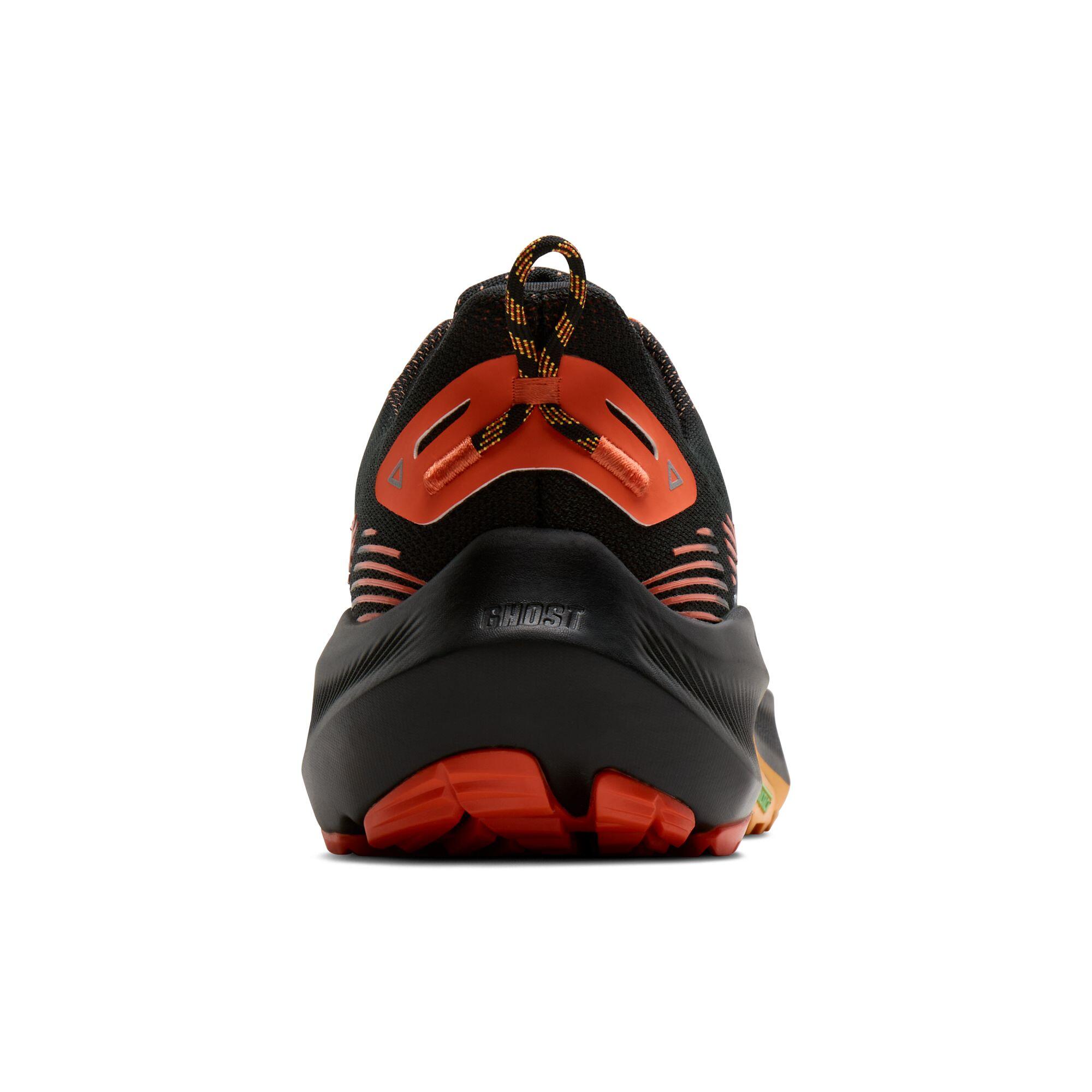 Scarpe running Uomo Ghost Trail nero rosso arancio 3/5