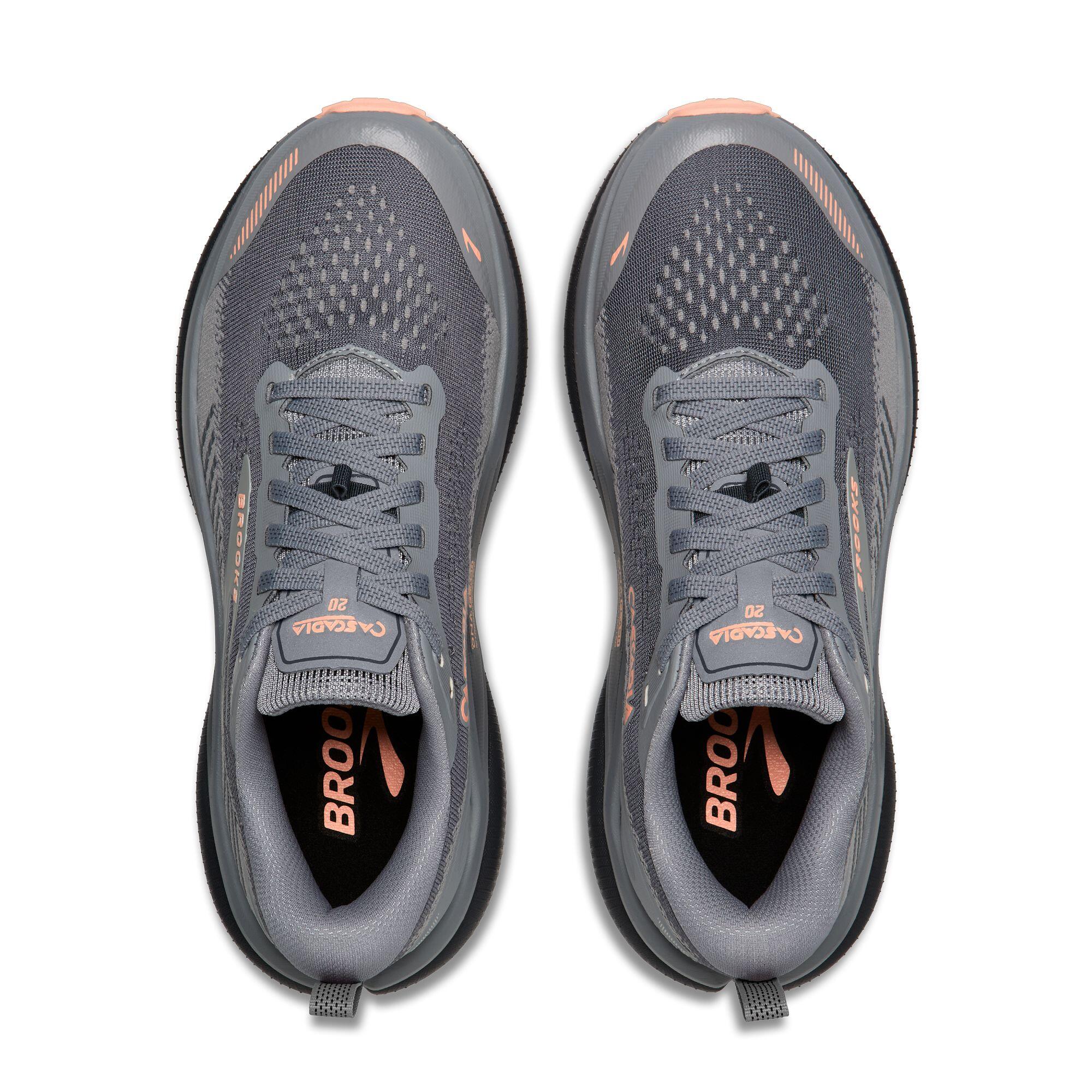 Laufschuhe Damen Cascadia 20 grau dunkelgrau pfirsichfarben 4/5