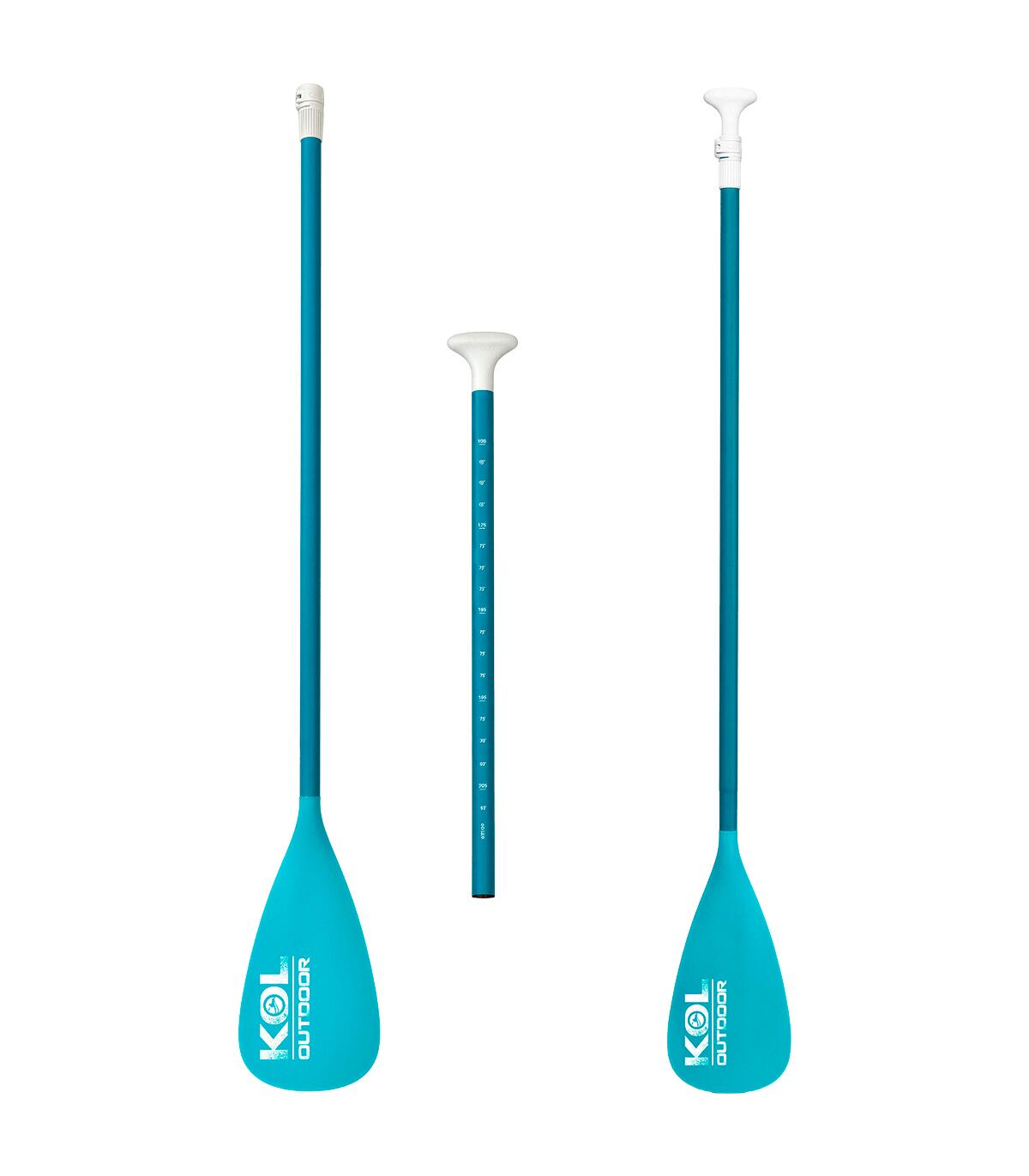 Pagaia SUP Alumínio 2 Peças Ajustável 165-210cm KOL OUTDOOR Azul Celeste 2/5