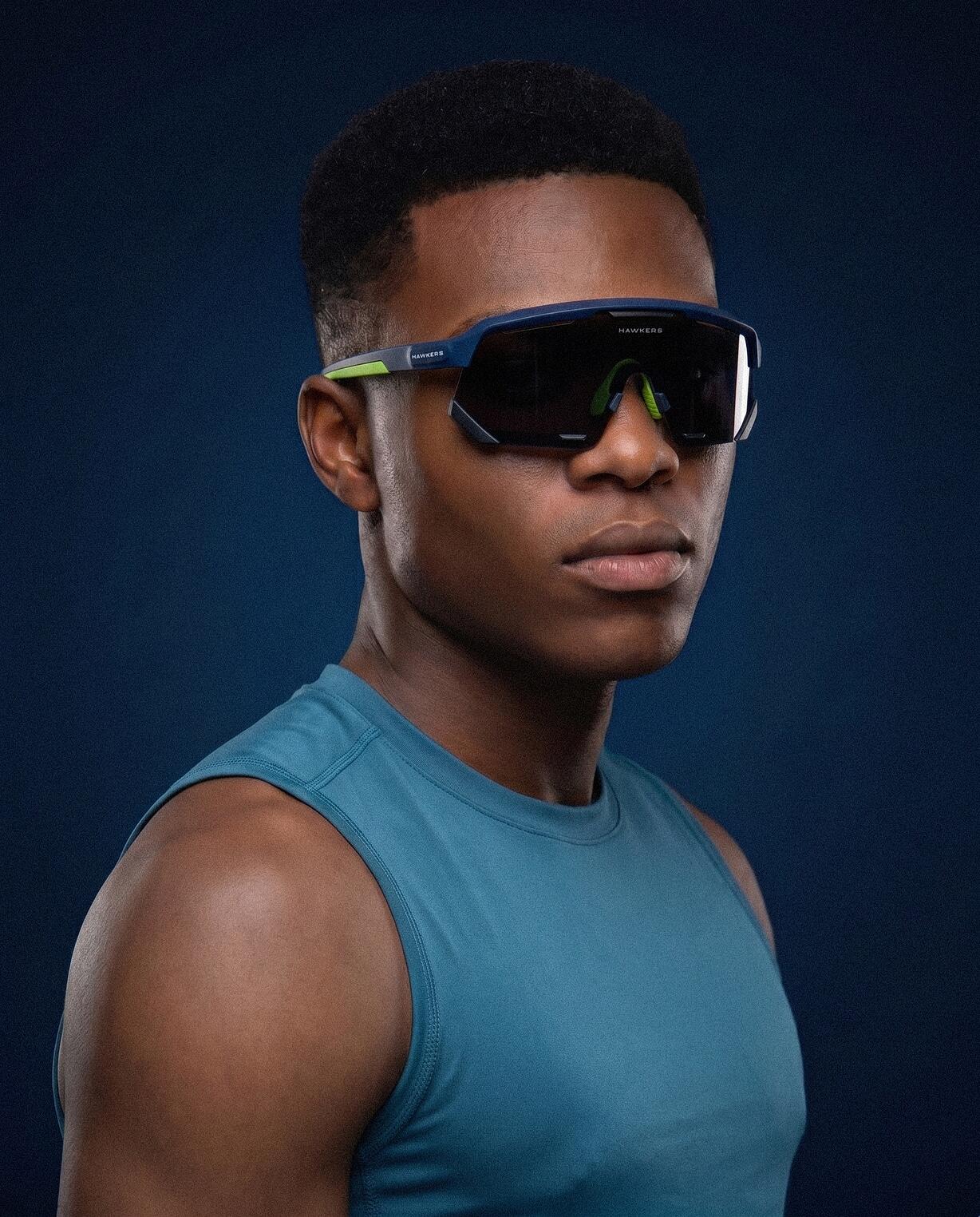 HAWKERS - Gafas de Sol para Hombre y Mujer PADEL - SPACE BLUE DARK 8/10