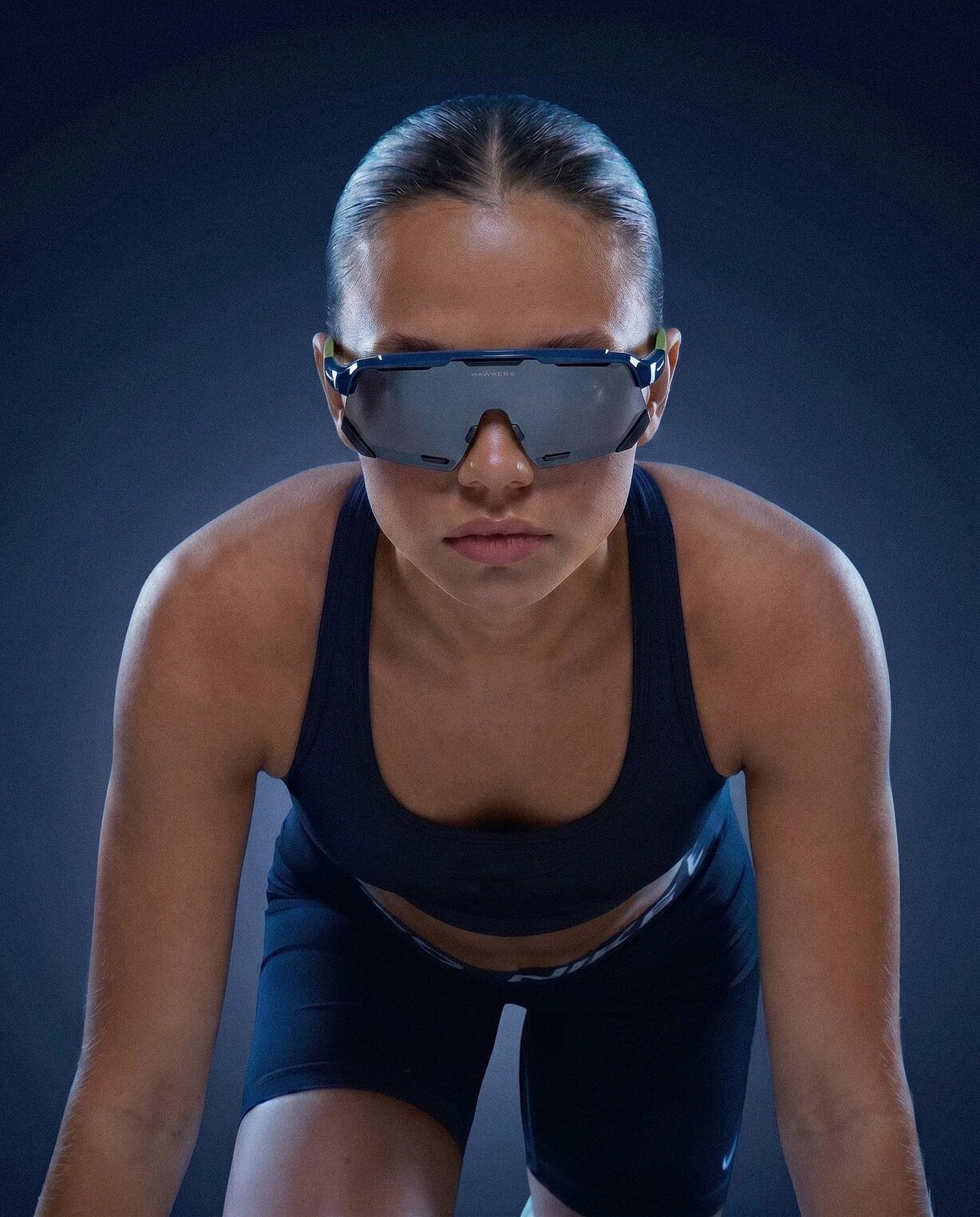 HAWKERS - Gafas de Sol para Hombre y Mujer PADEL - SPACE BLUE DARK 10/10