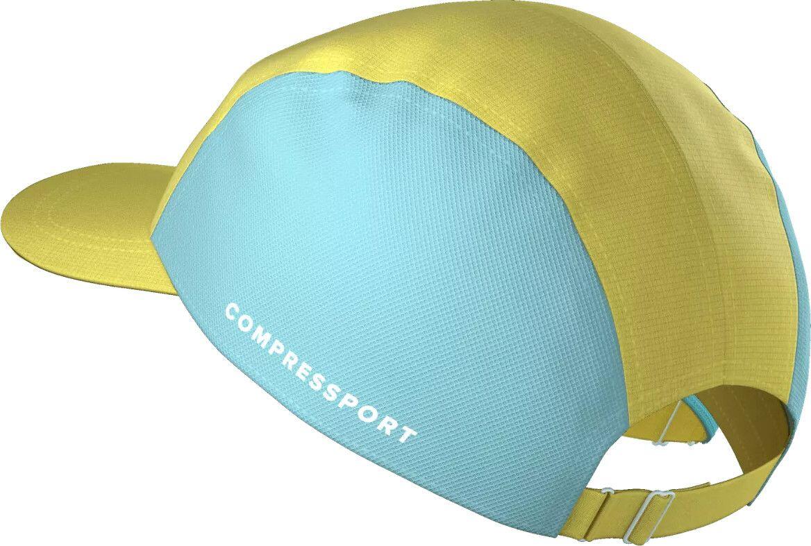 Compressport 5-panel pet geel/blauw 4/4