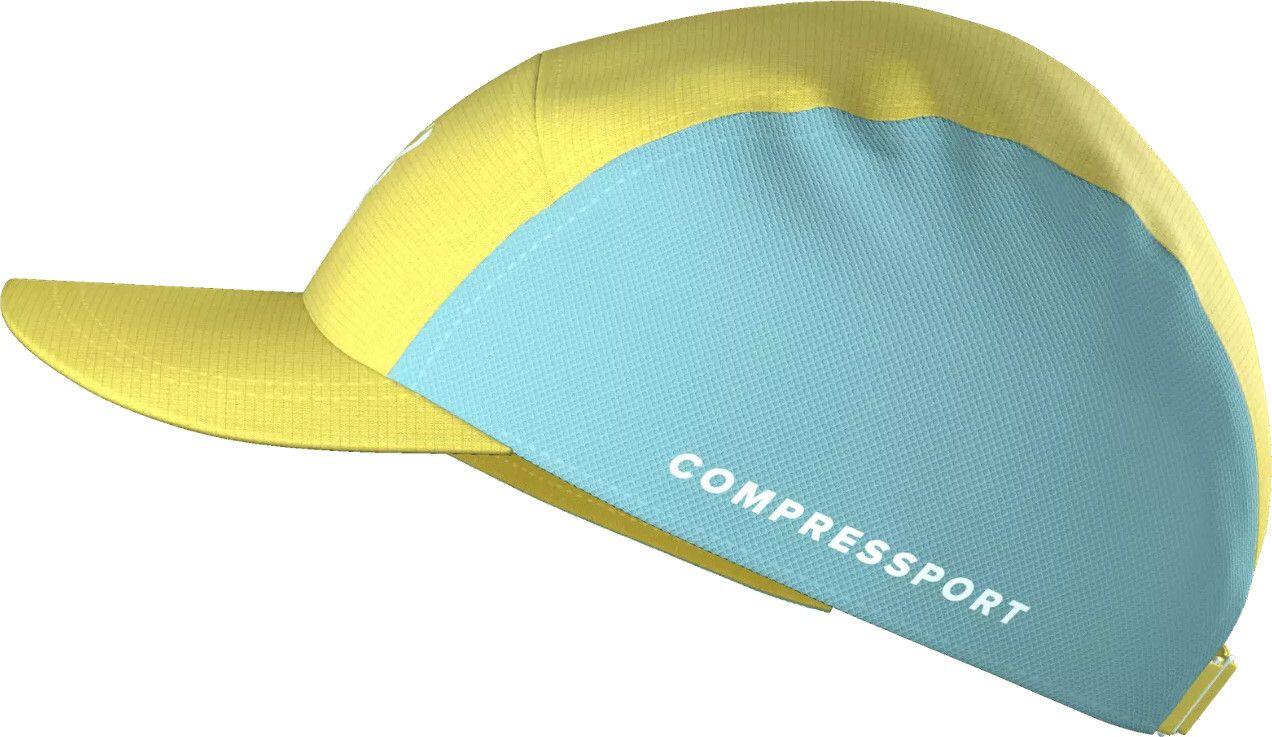Compressport 5-panel pet geel/blauw 2/4