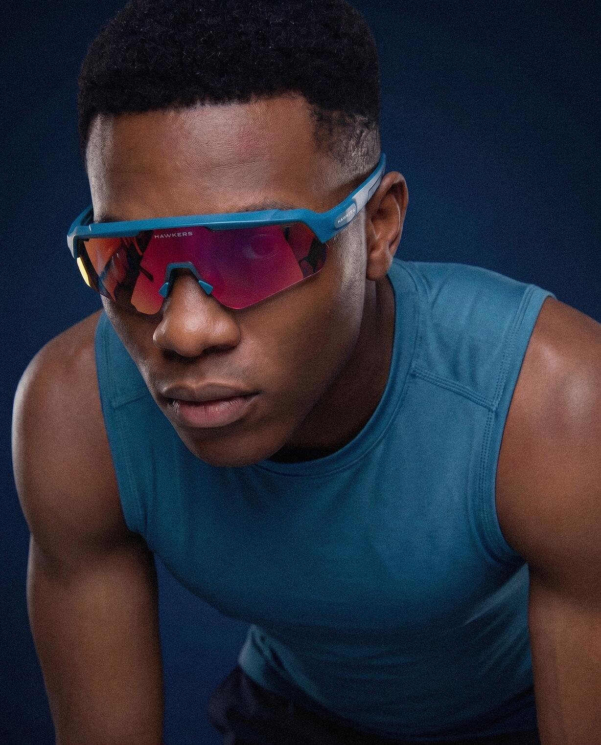 HAWKERS - Gafas de Sol para Hombre y Mujer BLAZE - TEAL RUBY 7/10