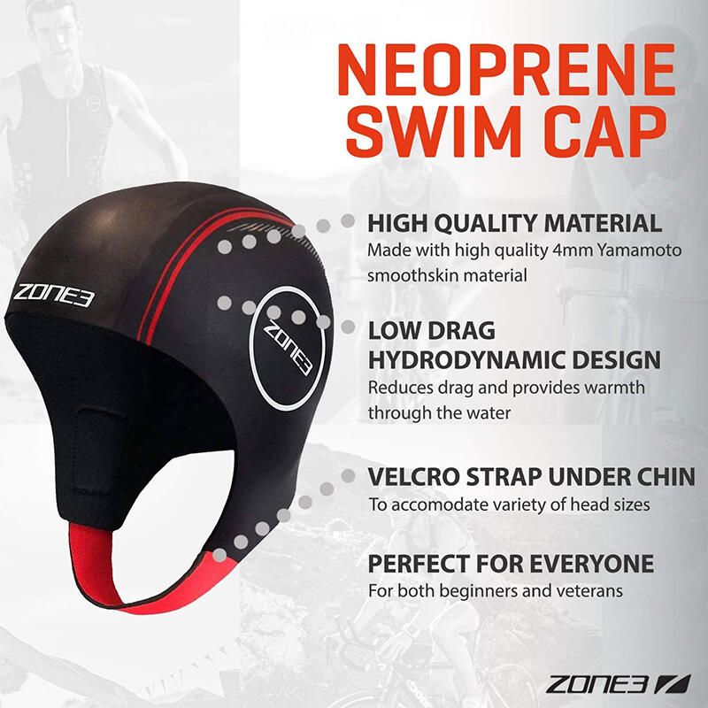 4mm Neoprene Swim Cap 5/5