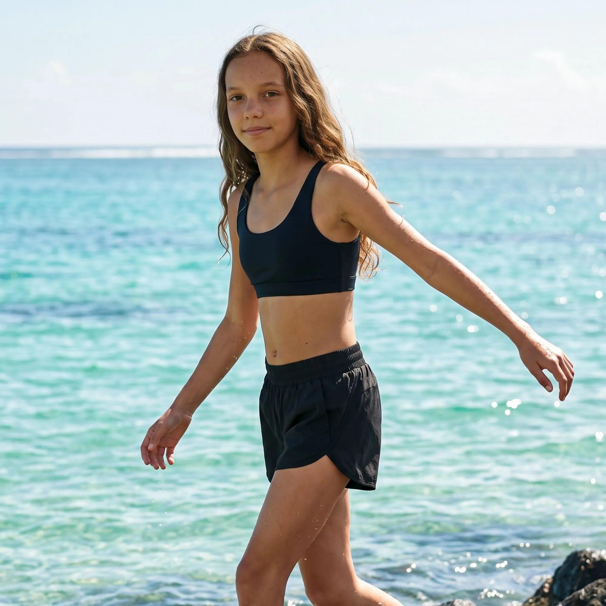 Short Menstruel Sport & Maillot bain Menstruel | Femme & Ado |Flux Moyen | GIA 6/8
