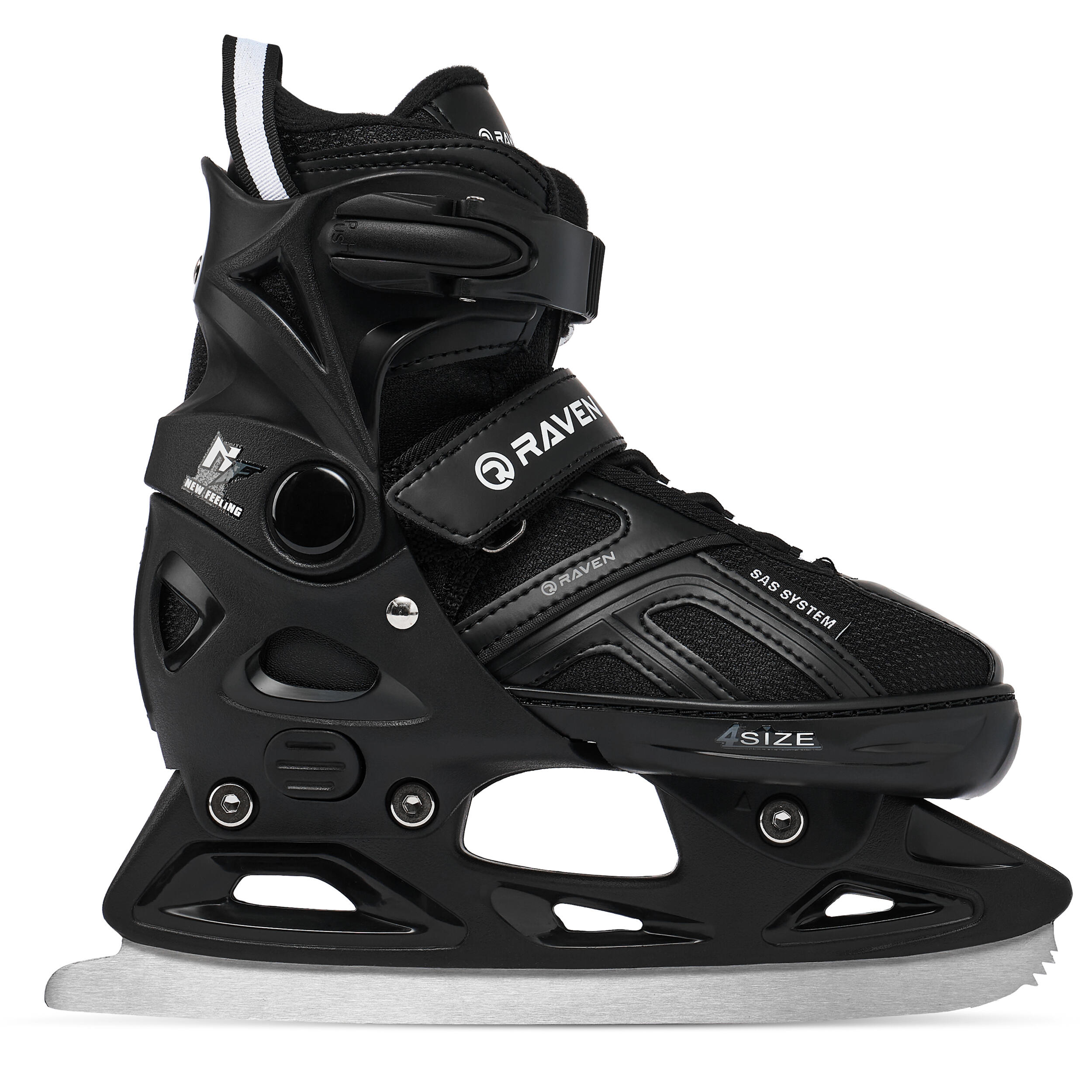 Pattini a rotelle regolabili 2in1 Pulse Nero 5/6