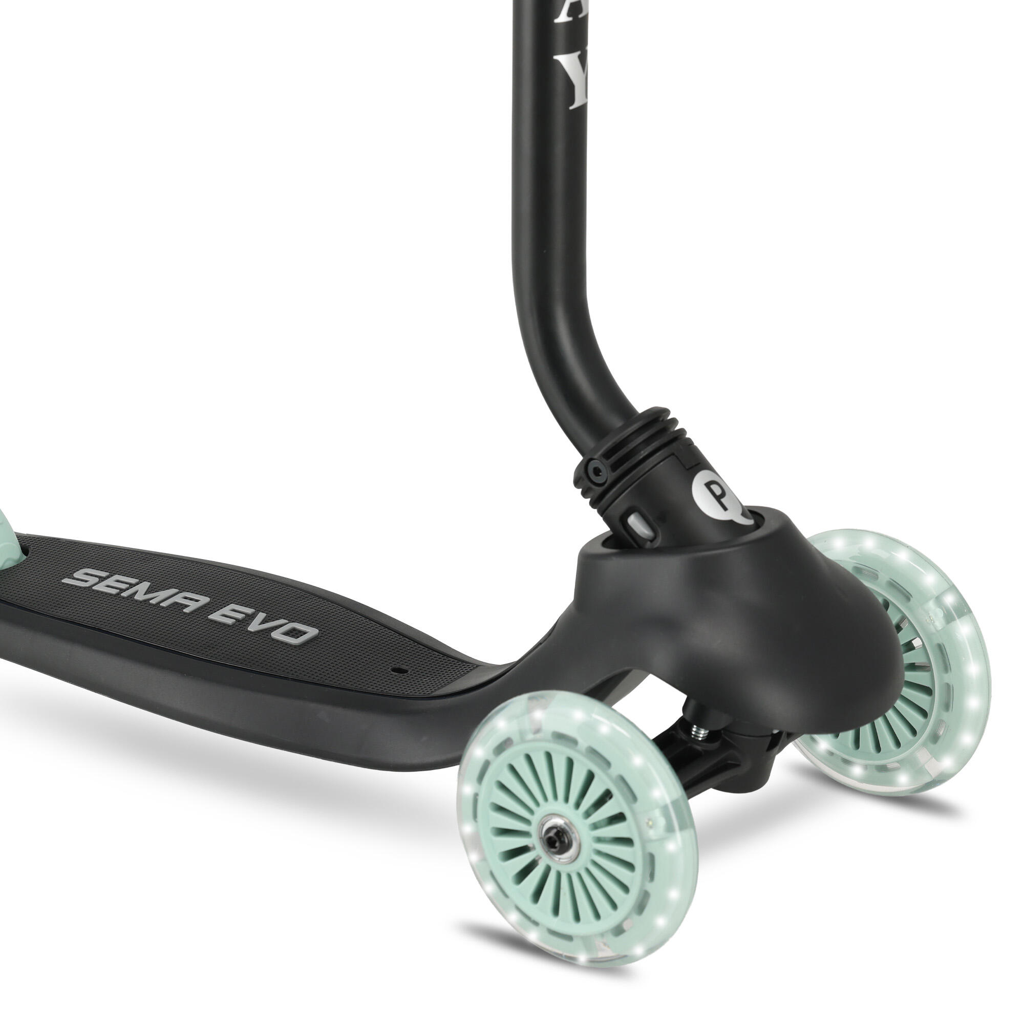 Monopattino per Bambini Qplay Sema Evo - Monopattino 6 in 1 - Ruote LED - Verde 6/10